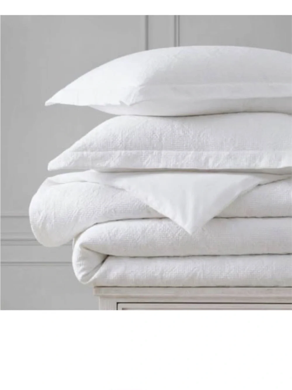 Martha Stewart - Queen Comforter Set, Naturally Soft Cotton-Rich Jacquard